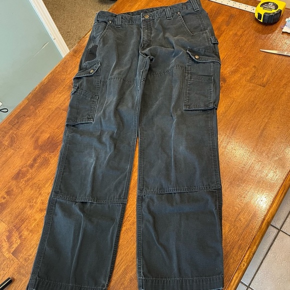 Men’s Cargo Work Pants - Relaxed Fit - Rugged Flex® - Ripstop 36 x 32 - Picture 1 of 11